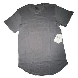 KUWALLA TEE Organic Eazy Tee Stone Grey Embroidered Logo Men's, Size S, NWT